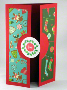 Christmas symbols card