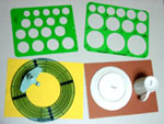 Circle cutter template and chinaware