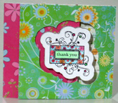 Creative thank you card making instructions step 23