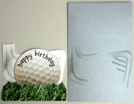 Golf birthday card making tips and tricks 4