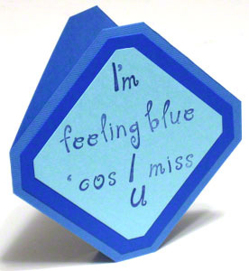 Miss you card