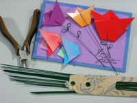 Mothers Day origami card making instructions step 16