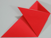 Mothers Day origami card making instructions step 4