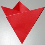 Mothers Day origami card making instructions step 5