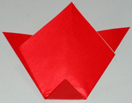 Mothers Day origami card making instructions step 6