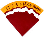 Pizza party invitation step 11