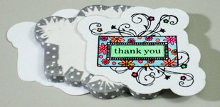 Creative thank you card making instructions step 21
