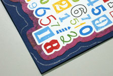 Funny birthday numbers card making instructions step 9
