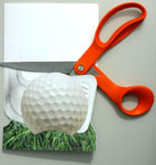 Golf birthday card making instructions step 6