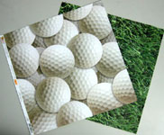 Golf birthday card materials