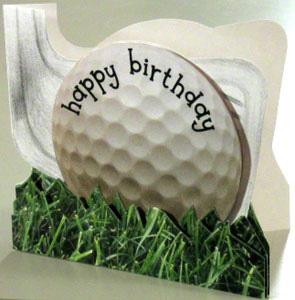 Golf birthday card