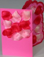 Tips and tricks for making love card from heart shaped petals with no words on the cover