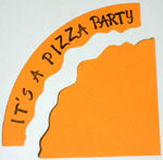 Pizza party invitation step 7