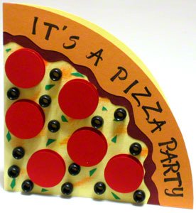 Pizza party invitation card