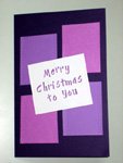 Purple Christmas card - thumbnail